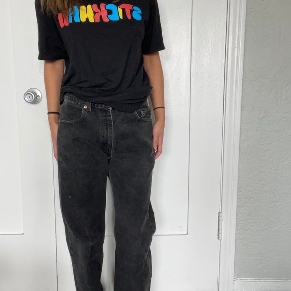 Levi's Vintage Black High Waist Mom Jeans Waist 30 Length 30 - Picture 8 of 15
